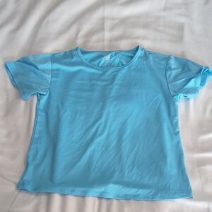 Ideology Split Back Tee, Girls Xlg